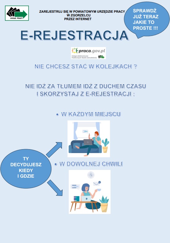 e rejestracja plakat
