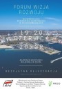 Forum Wizja Rozwoju 2023 - plakat informujący, że forum wizja rozwoju odbędzie się 19-20 czerwca w Gdyni